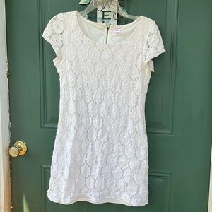 Xhilaration off white lace dress
